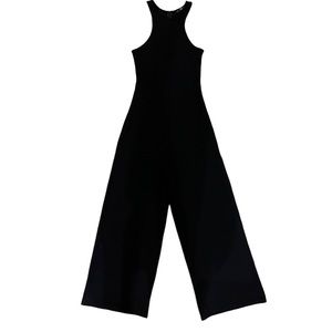 Zara Black Wide Leg Tank Jumpsuit